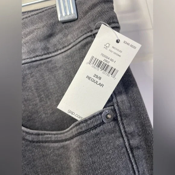 NWT Gap black wash denim jeans size 8 - Picture 2 of 4